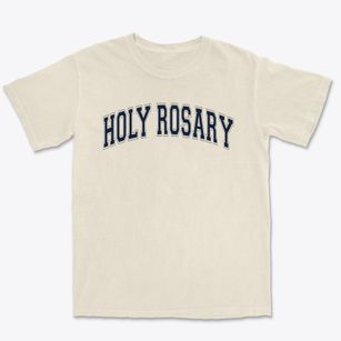 Holy Rosary School Varsity Arch Premium Heavyweight T-shirt