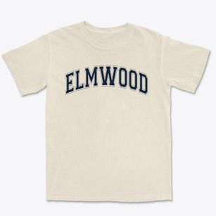 Elmwood Elementary School Varsity Arch Premium Heavyweight T-shirt