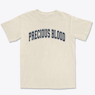 Precious Blood School Varsity Arch Premium Heavyweight T-shirt