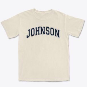 Johnson Elementary School Varsity Arch Premium Heavyweight T-shirt