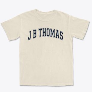 J B Thomas Middle School Varsity Arch Premium Heavyweight T-shirt