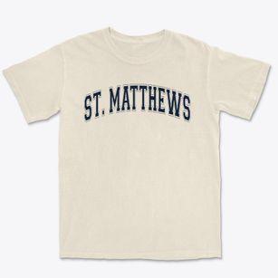 Saint Matthews Lutheran School Varsity Arch Premium Heavyweight T-shirt