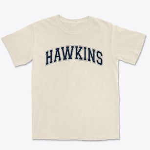 Hawkins Middle School Varsity Arch Premium Heavyweight T-shirt