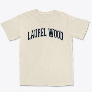 Laurel Wood Elementary School Varsity Arch Premium Heavyweight T-shirt