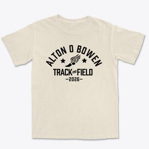 Alton O Bowen Elementary School Track and Field Premium Heavyweight T-shirt