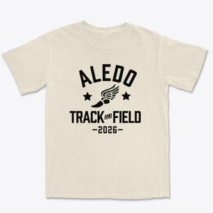 Aledo Primary School Track and Field Premium Heavyweight T-shirt