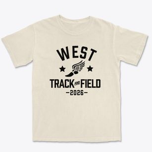 West Early Childhood Center Track and Field Premium Heavyweight T-shirt