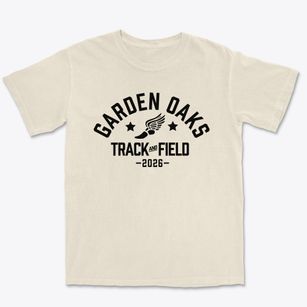 Garden Oaks Elementary School Track and Field Premium Heavyweight T-shirt