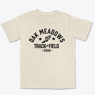 Oak Meadows Elementary School Track and Field Premium Heavyweight T-shirt