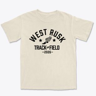 West Rusk Elementary School Track and Field Premium Heavyweight T-shirt