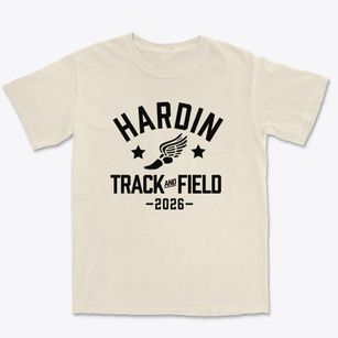 Hardin High School Track and Field Premium Heavyweight T-shirt