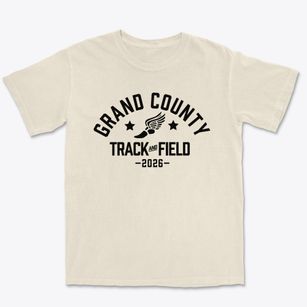 Grand County Middle School Track and Field Premium Heavyweight T-shirt