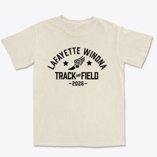 Lafayette Winona Middle School Track and Field Premium Heavyweight T-shirt