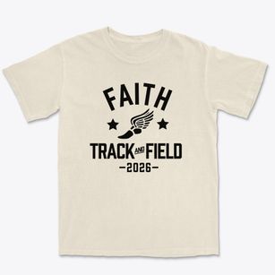Faith Christian Academy Track and Field Premium Heavyweight T-shirt