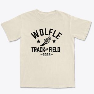 Wolfle Elementary School Track and Field Premium Heavyweight T-shirt