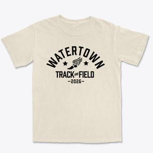 Watertown High School Track and Field Premium Heavyweight T-shirt