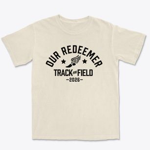 Our Redeemer Lutheran School Track and Field Premium Heavyweight T-shirt