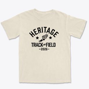 Heritage Christian School Track and Field Premium Heavyweight T-shirt