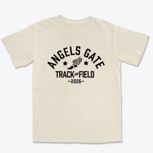 Angels Gate High School Track and Field Premium Heavyweight T-shirt
