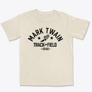 Mark Twain Junior High School Track and Field Premium Heavyweight T-shirt