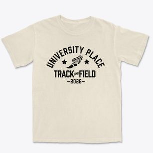 University Place Elementary School Track and Field Premium Heavyweight T-shirt