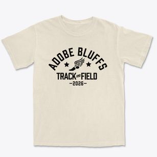 Adobe Bluffs Elementary School Track and Field Premium Heavyweight T-shirt