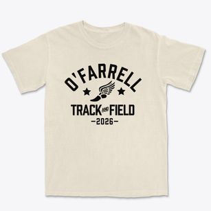 O'farrell Community School Track and Field Premium Heavyweight T-shirt