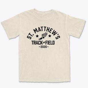 Saint Matthew's Episcopal Day School Track and Field Premium Heavyweight T-shirt