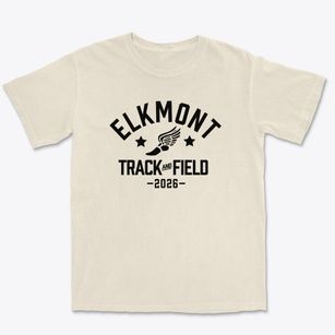Elkmont High School Track and Field Premium Heavyweight T-shirt