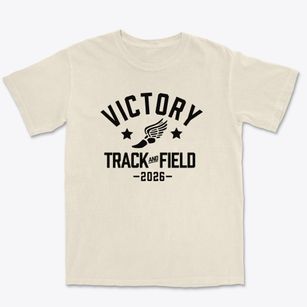 Victory Christian Academy Track and Field Premium Heavyweight T-shirt