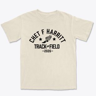 Chet F Harritt Elementary School Track and Field Premium Heavyweight T-shirt