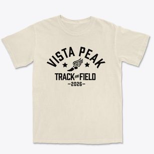 Vista Peak Campus Track and Field Premium Heavyweight T-shirt