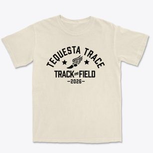Tequesta Trace Middle School Track and Field Premium Heavyweight T-shirt