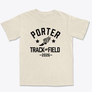 Porter Elementary School Track and Field Premium Heavyweight T-shirt