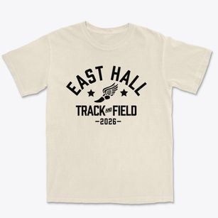 East Hall High School Track and Field Premium Heavyweight T-shirt