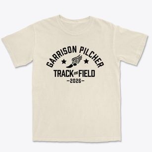 Garrison Pilcher School Track and Field Premium Heavyweight T-shirt