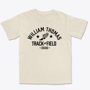 William Thomas Middle School Track and Field Premium Heavyweight T-shirt