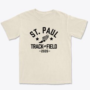 Saint Paul Lutheran School Track and Field Premium Heavyweight T-shirt