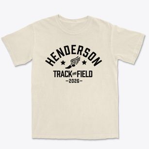 Henderson School Track and Field Premium Heavyweight T-shirt