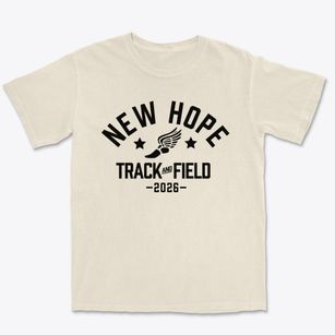 New Hope School Track and Field Premium Heavyweight T-shirt