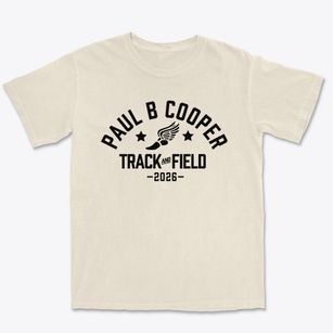 Paul B Cooper Elementary School Track and Field Premium Heavyweight T-shirt