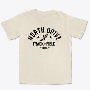 North Drive Middle School Track and Field Premium Heavyweight T-shirt