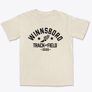 Winnsboro Junior High School Track and Field Premium Heavyweight T-shirt