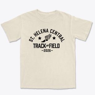 Saint Helena Central Middle School Track and Field Premium Heavyweight T-shirt