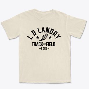 L B Landry Senior High School Track and Field Premium Heavyweight T-shirt