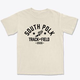 South Polk Elementary School Track and Field Premium Heavyweight T-shirt