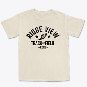 Ridge View Community School Track and Field Premium Heavyweight T-shirt