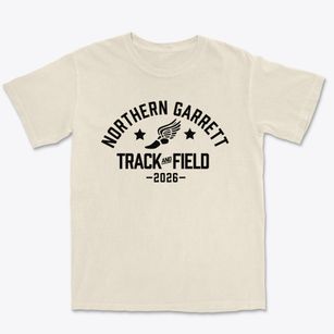 Northern Garrett High School Track and Field Premium Heavyweight T-shirt