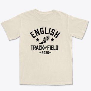 The English High School Track and Field Premium Heavyweight T-shirt