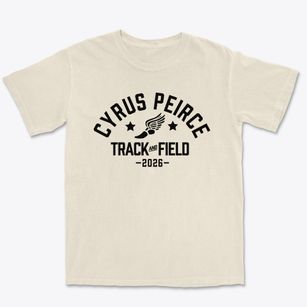 Cyrus Peirce Middle School Track and Field Premium Heavyweight T-shirt